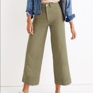 Madewell Emmett Wide Leg Crop pants, 23